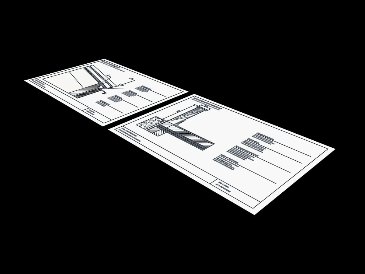 Roof detail presentation sheets