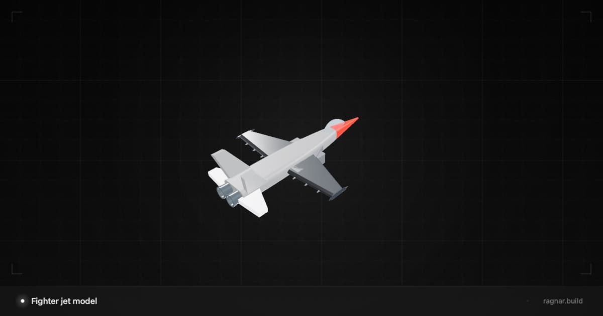Fighter jet model