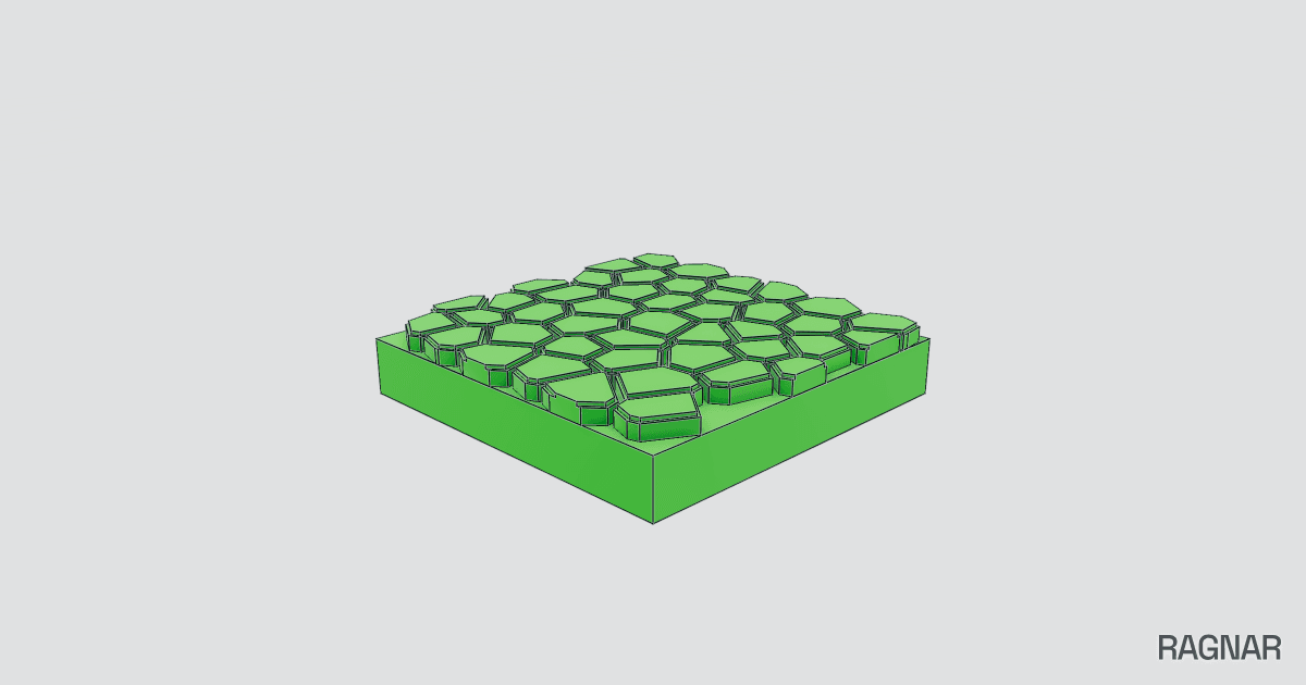 Bio-inspired square panel