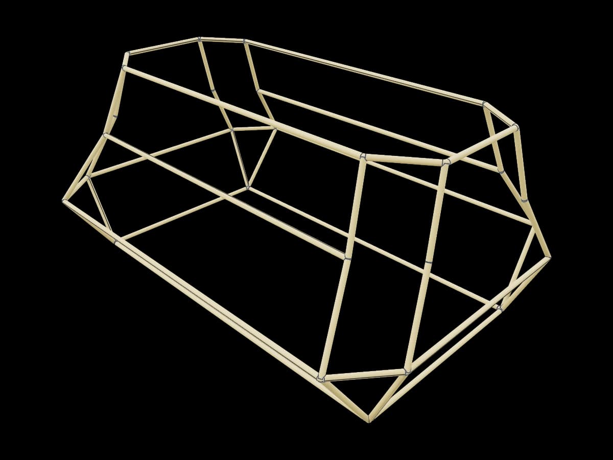 Octagonal Wireframe Cage