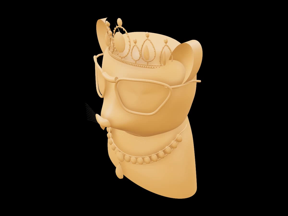 Royal leopard bust