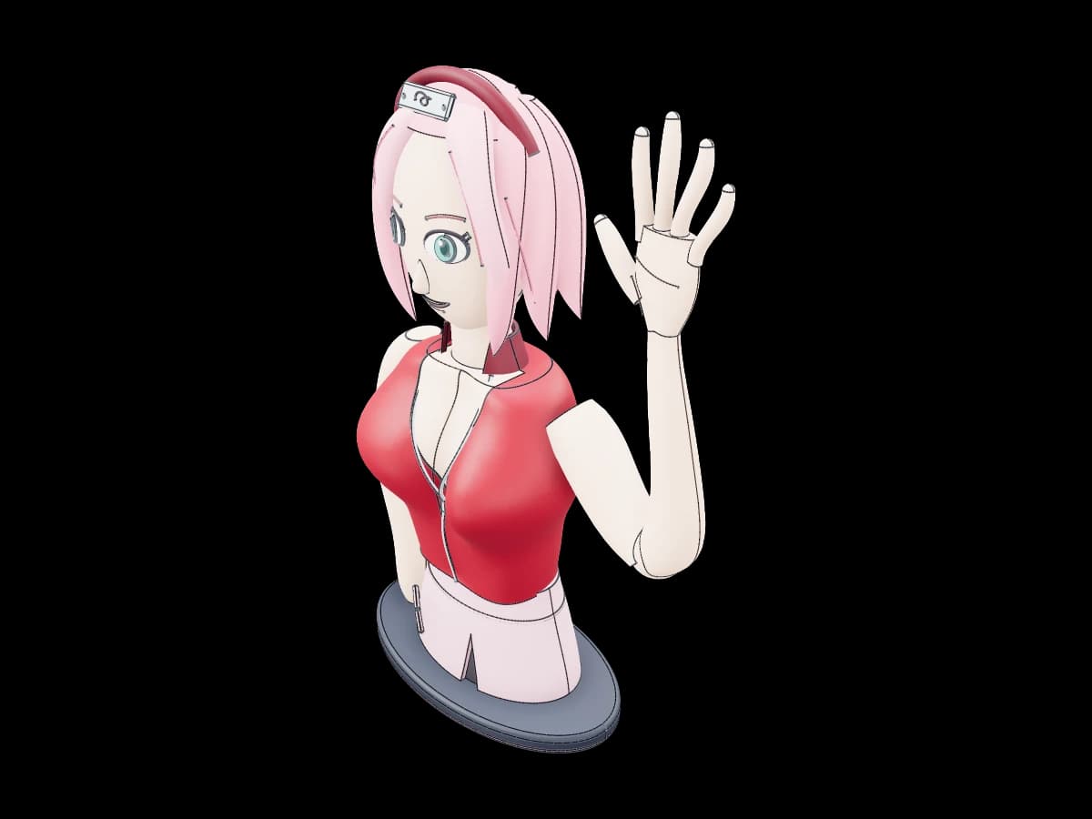 Anime Character Display Bust