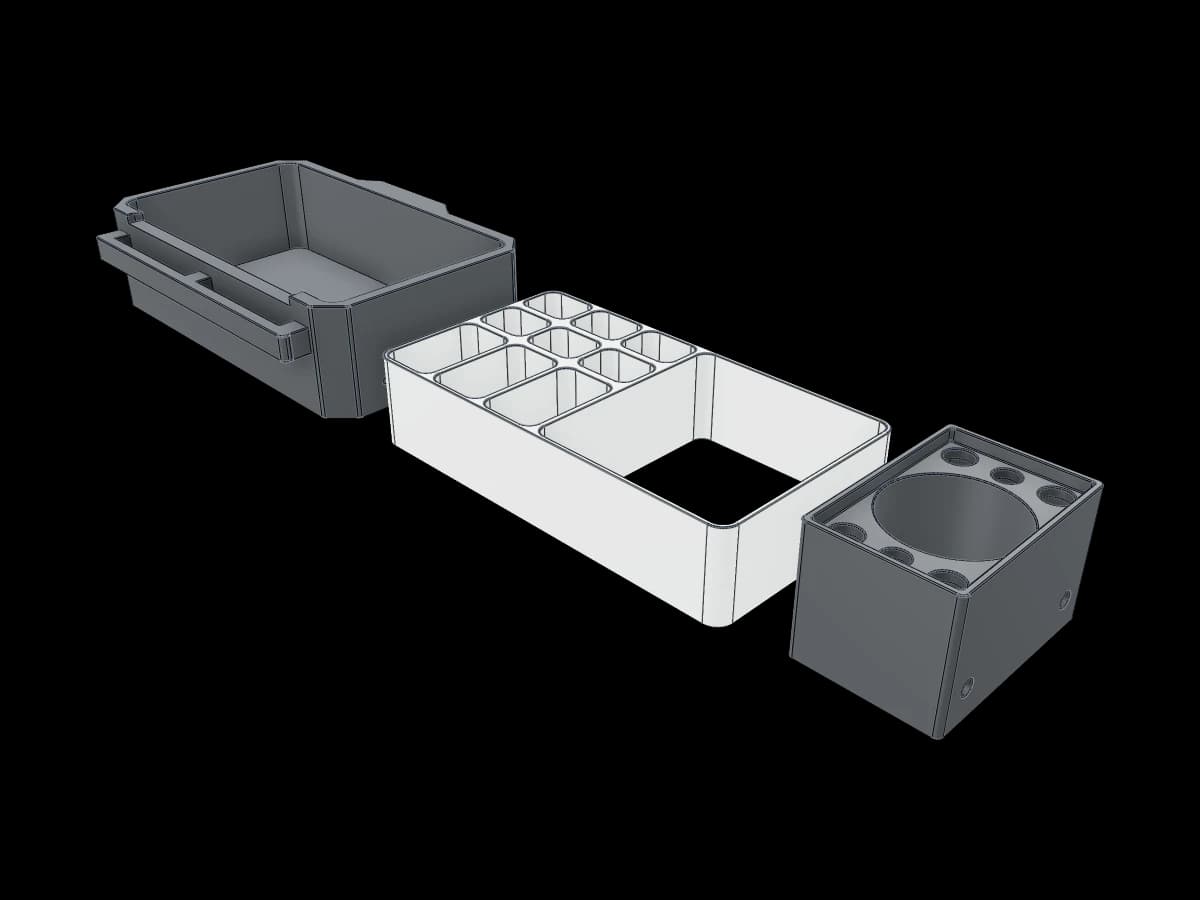 Desk Organizer with Side Caddy