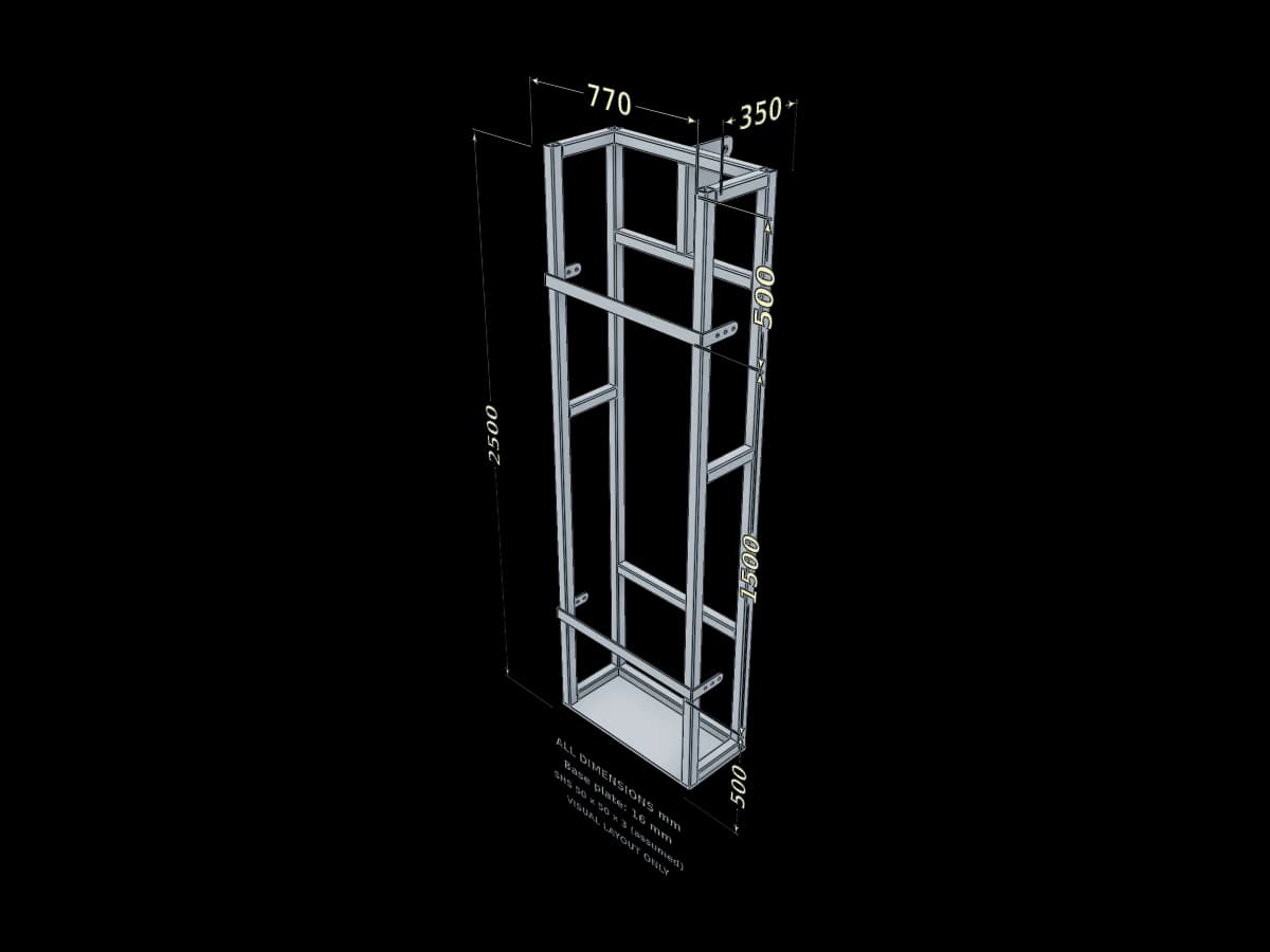 Industrial Equipment Rack Frame | Ragnar Gallery