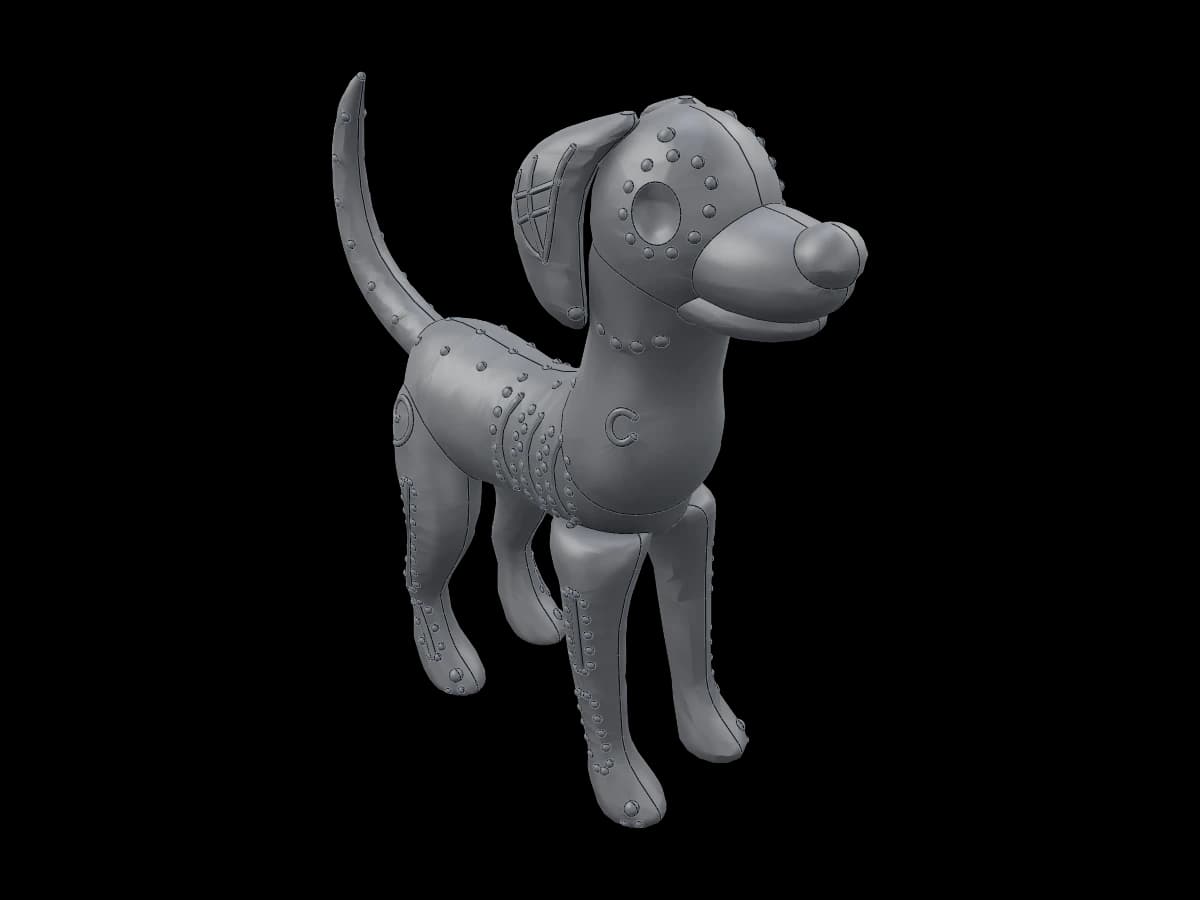 Day of the Dead Dog Figurine