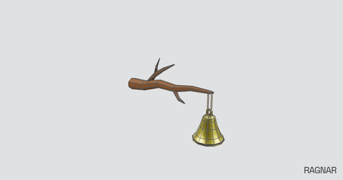 Low Poly Bell Branch