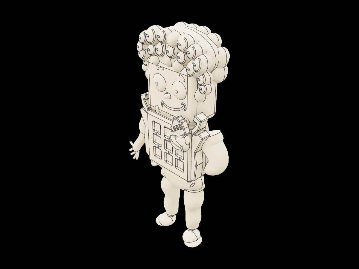 Waffle Character Figurine