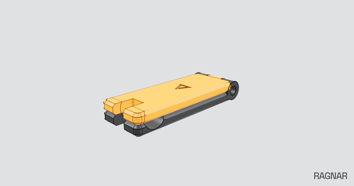 Folding phone keychain