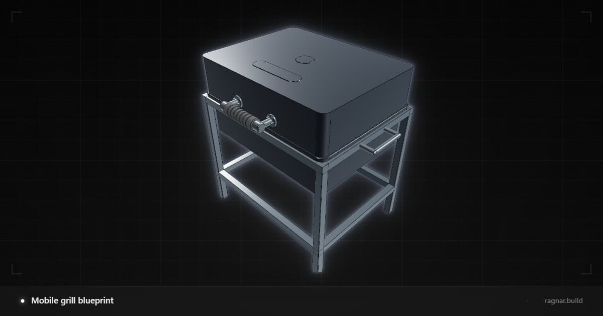 Mobile grill blueprint