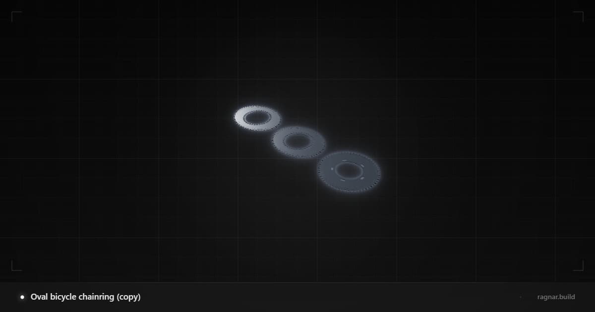 Oval bicycle chainring test