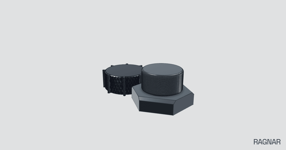 Threaded cap