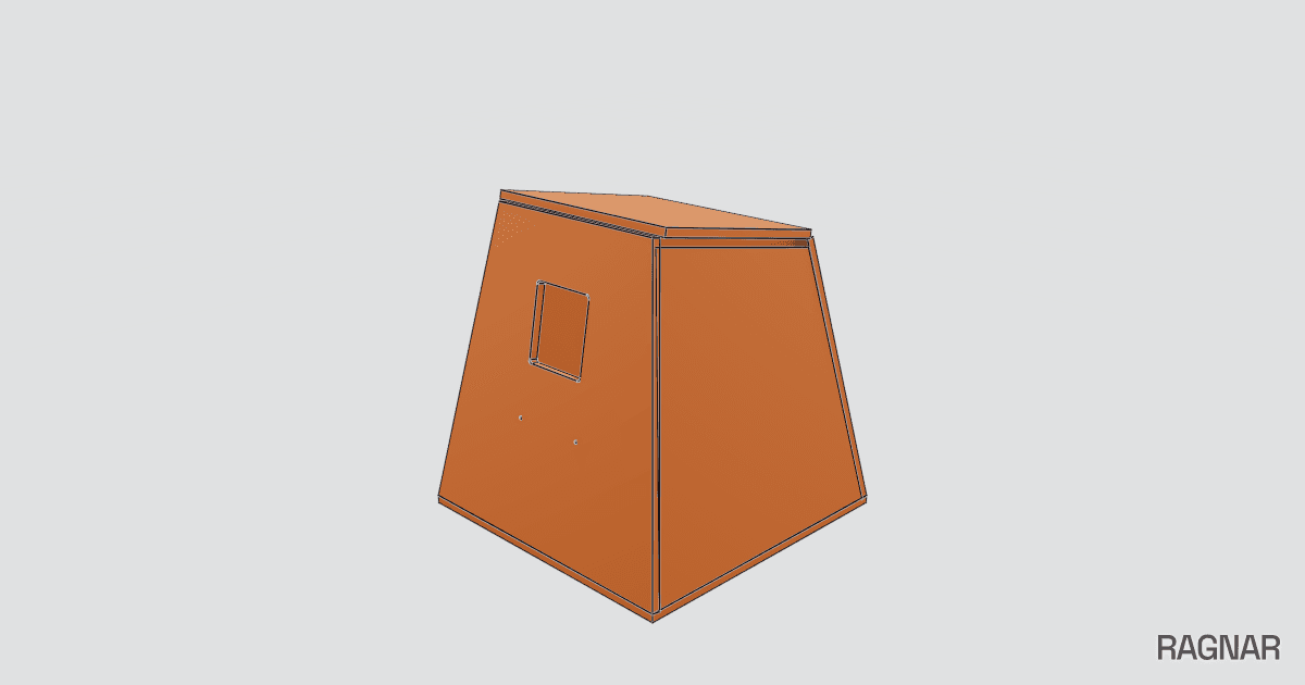 Wooden Tapered Enclosure