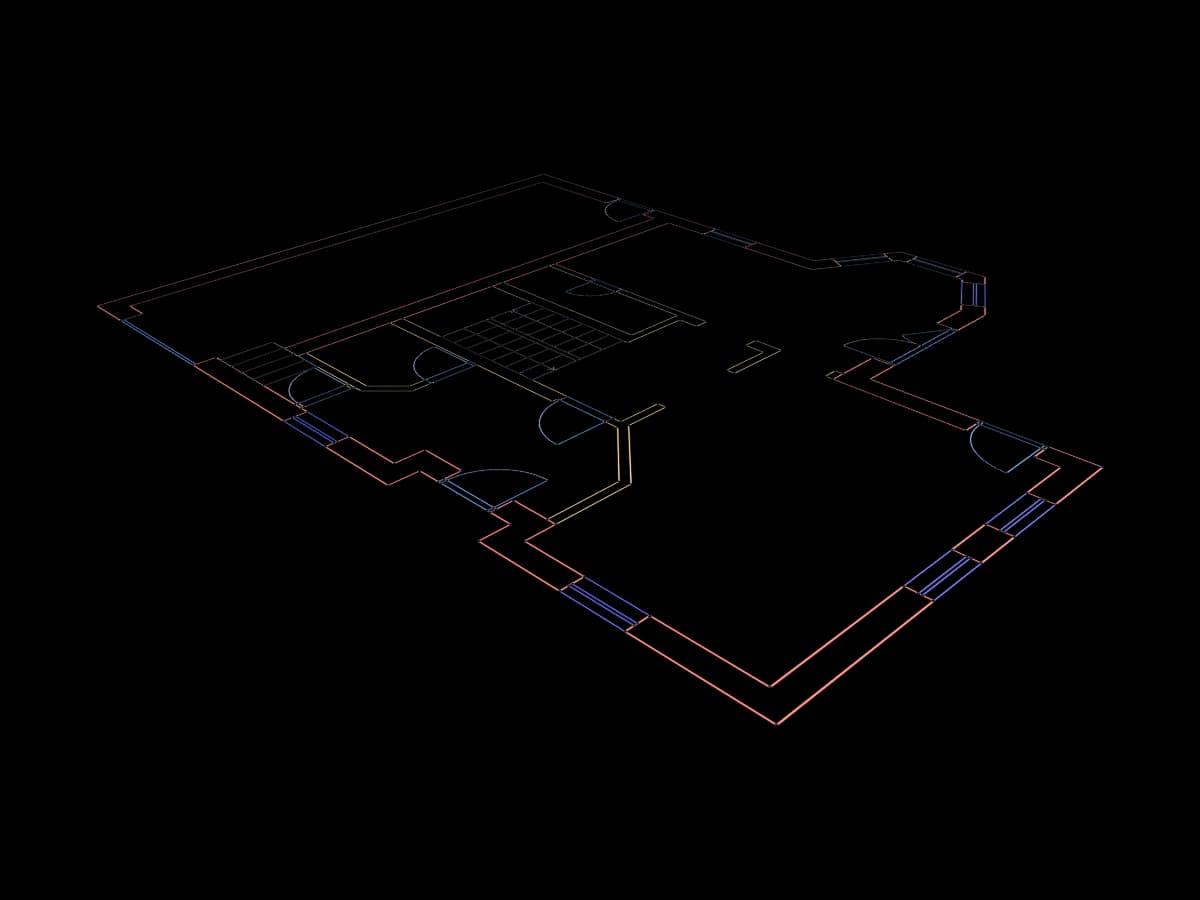 2D Residential Floor Plan