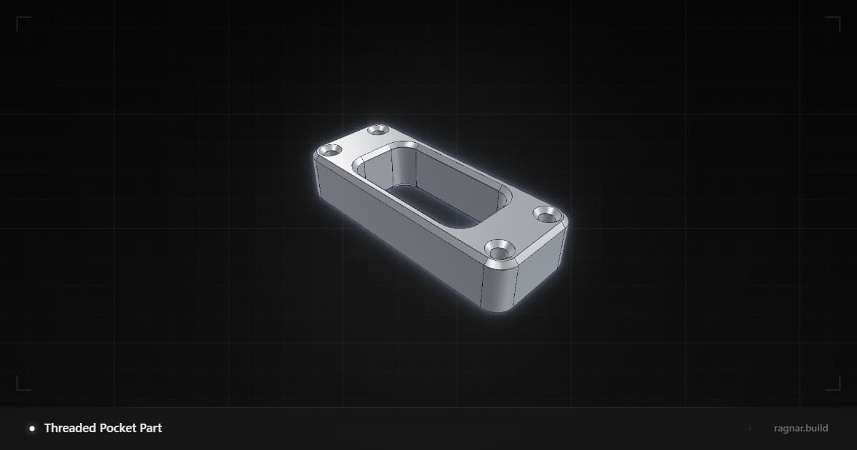 Machined Aluminum Pocketed Block