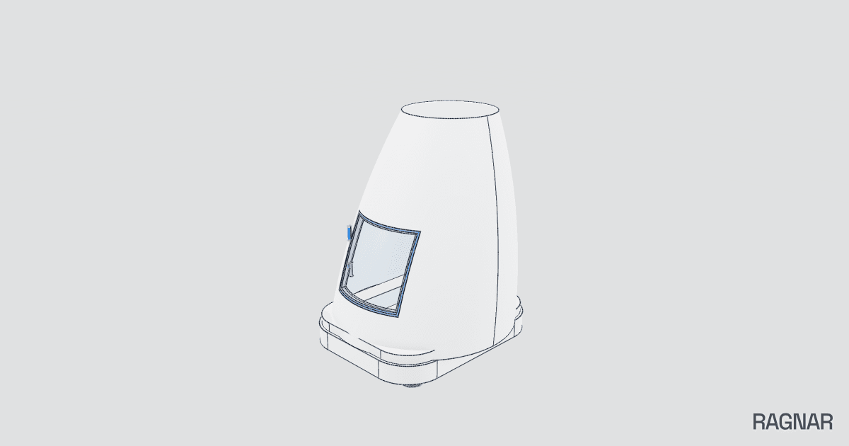 Microscopio futurista minimalista