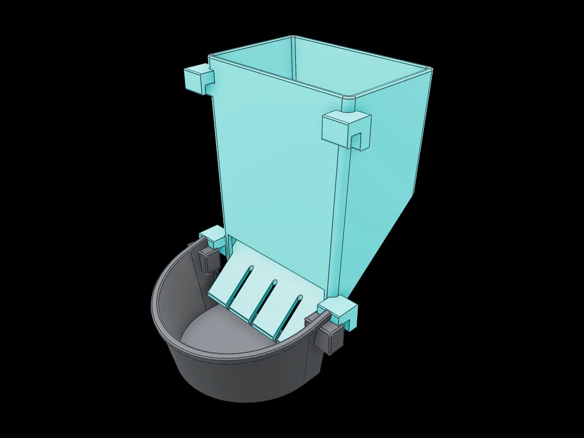 Rabbit Cage Feeder