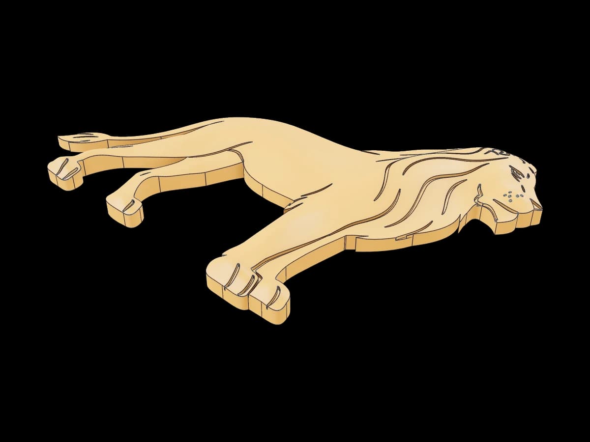 Lion Bas-Relief Sculpture