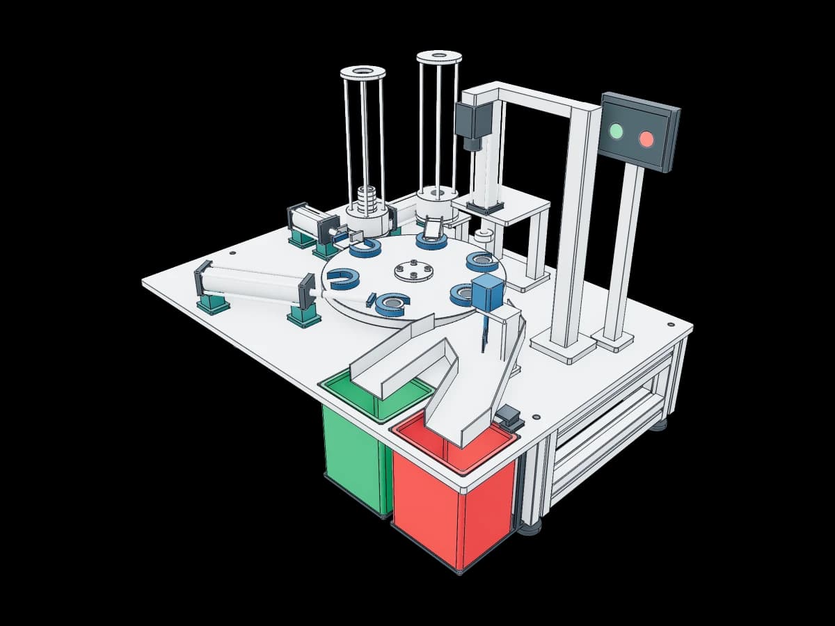 Compact assembly station