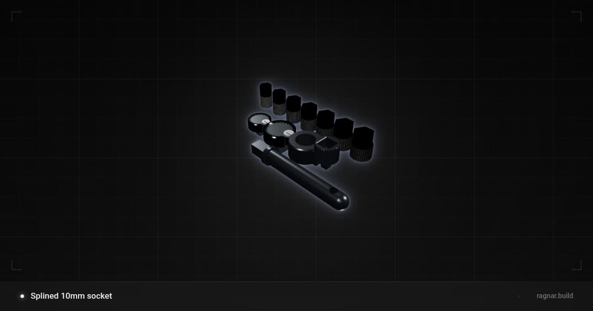 Splined 10mm socket