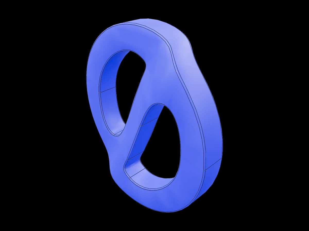 Glossy Blue Infinite Loop
