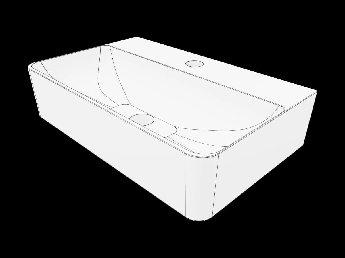 Compact Ceramic Basin