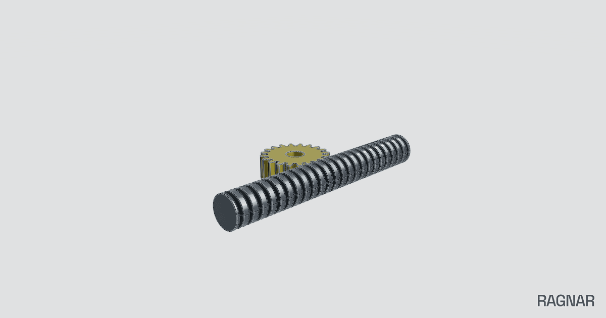 Round rack and pinion
