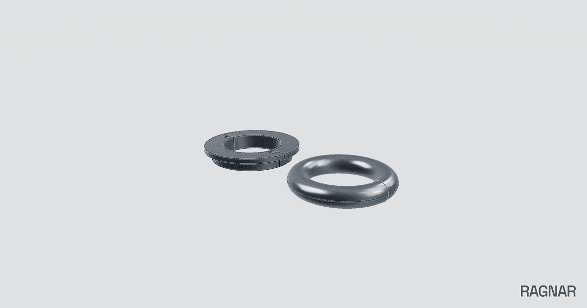 Dovetail split washer