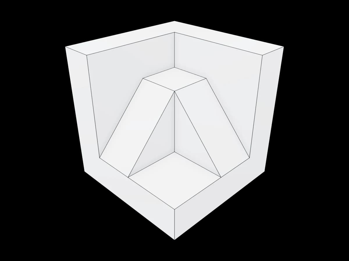 Monolithic Cube With Niche