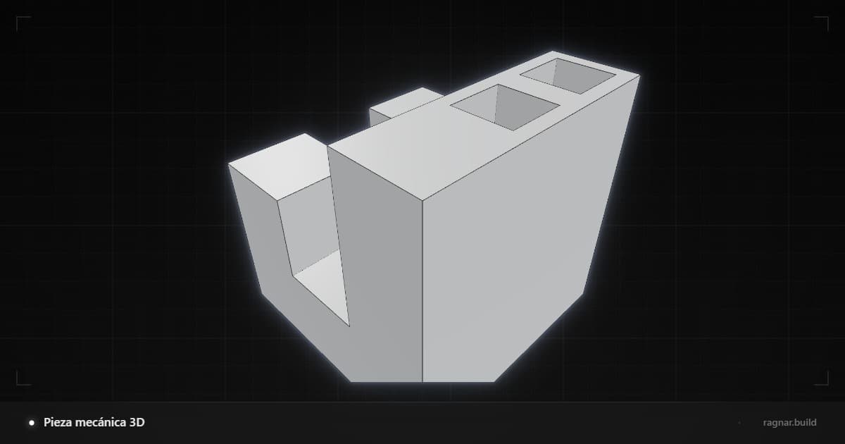 Pieza mecánica 3D