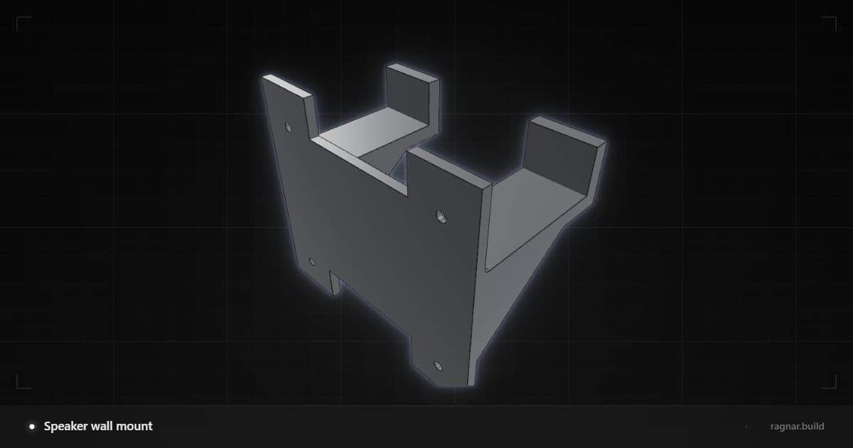 Speaker wall mount