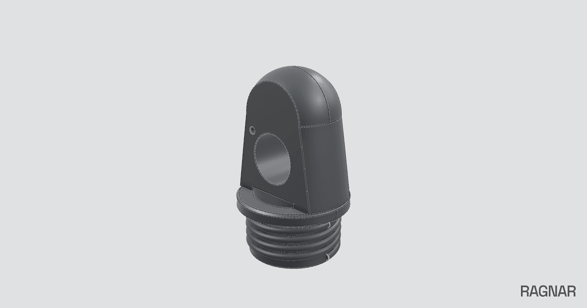 Threaded Cap with Mounting Hole (remix)