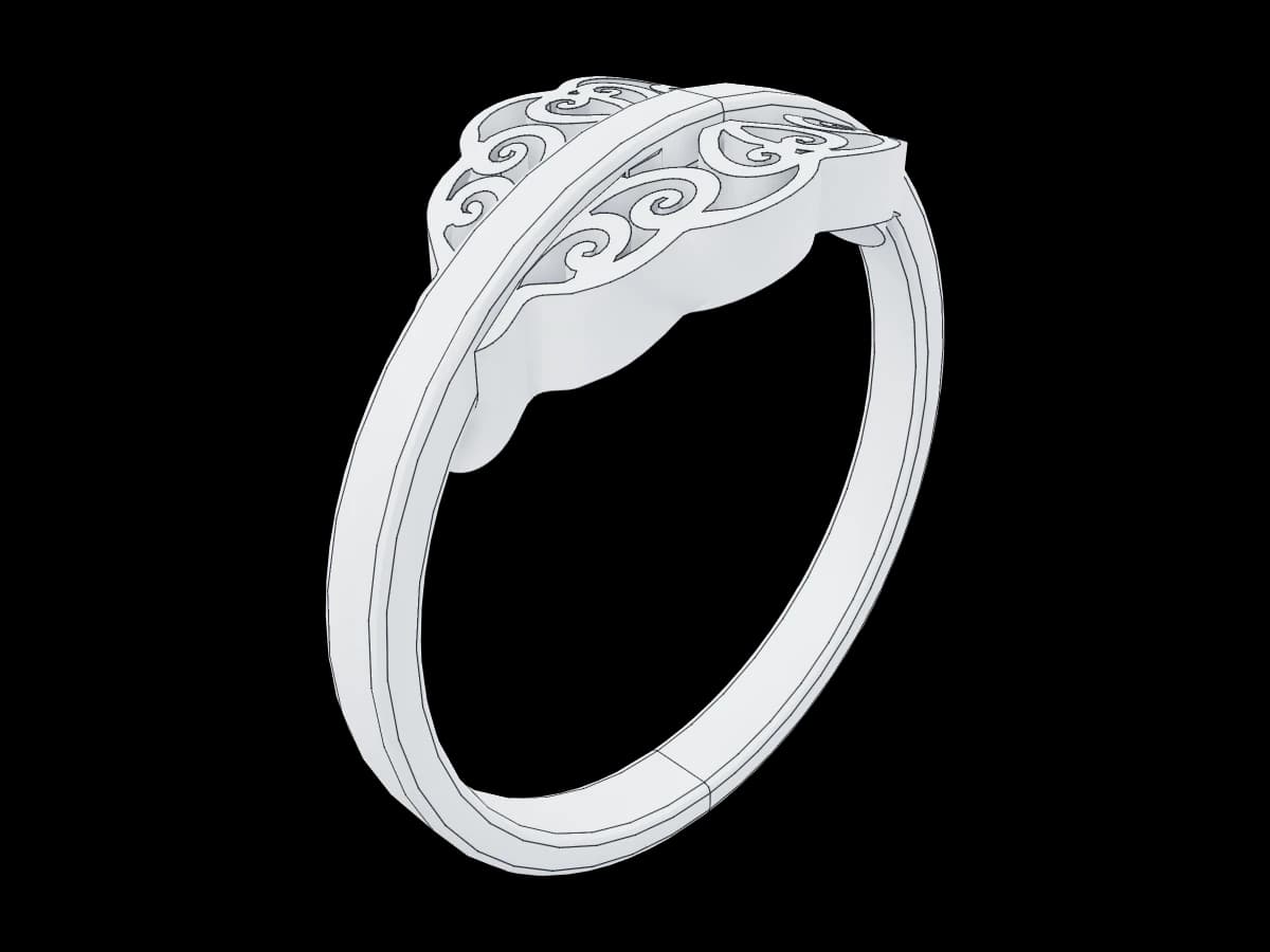 Ornate scrollwork ring