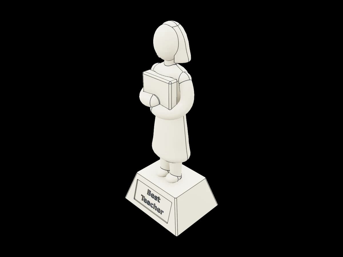 Teacher Award Trophy
