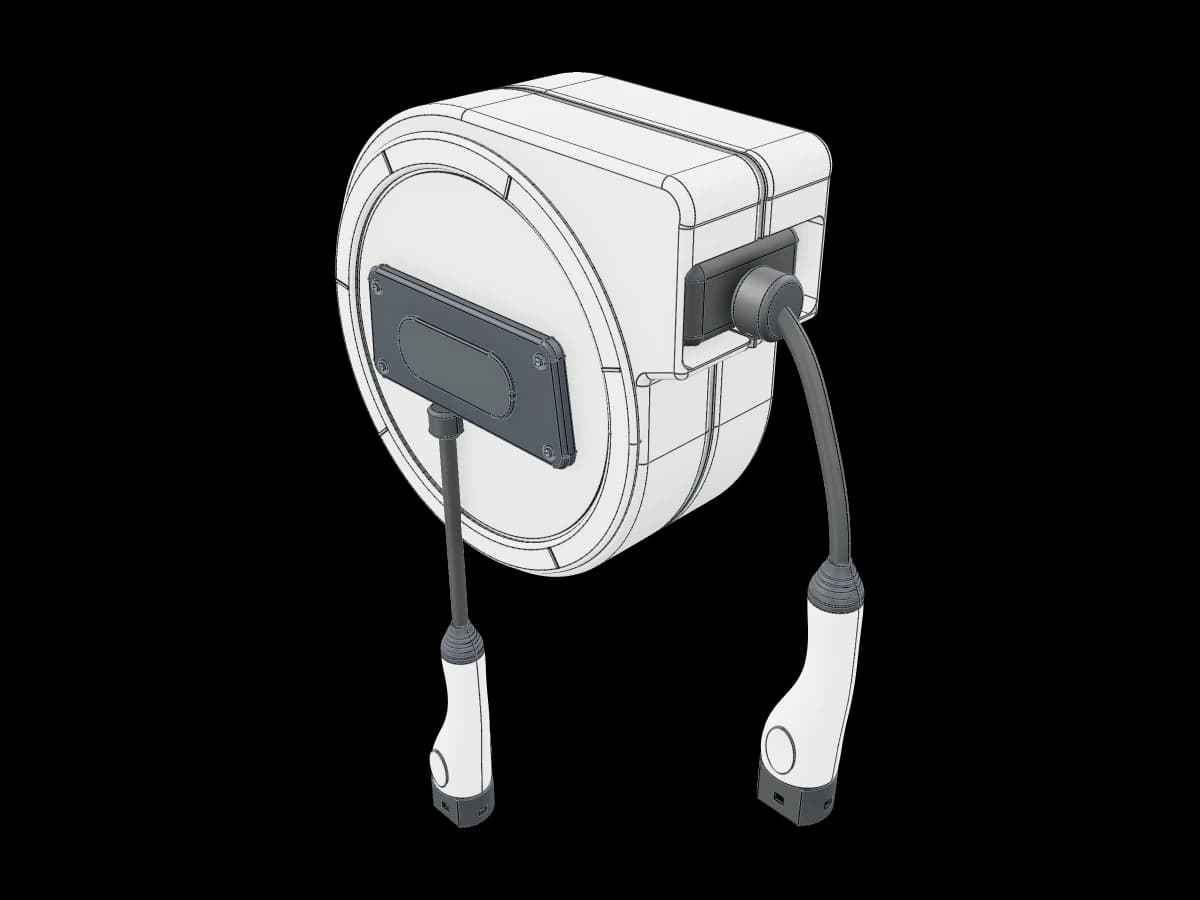 Wall-Mounted Cable Reel