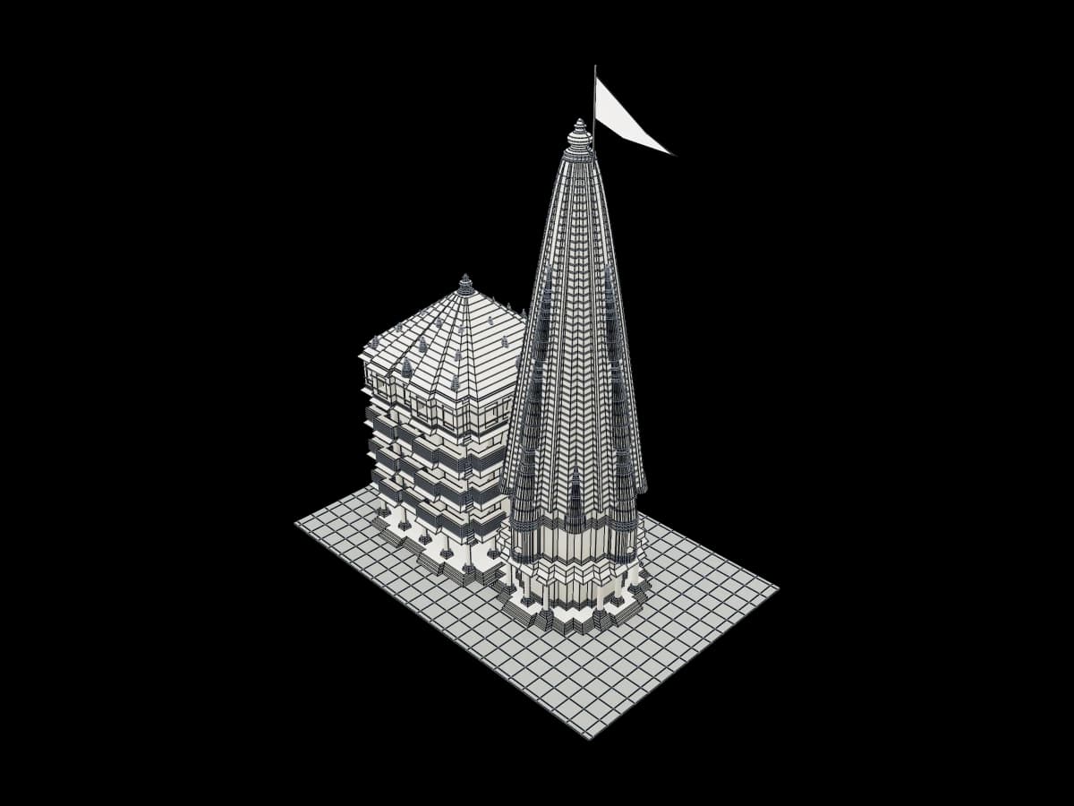 Dwarkadhish Temple Architectural Model