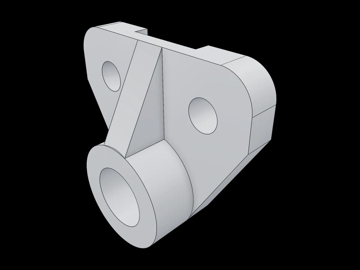 Iron part technical drawing