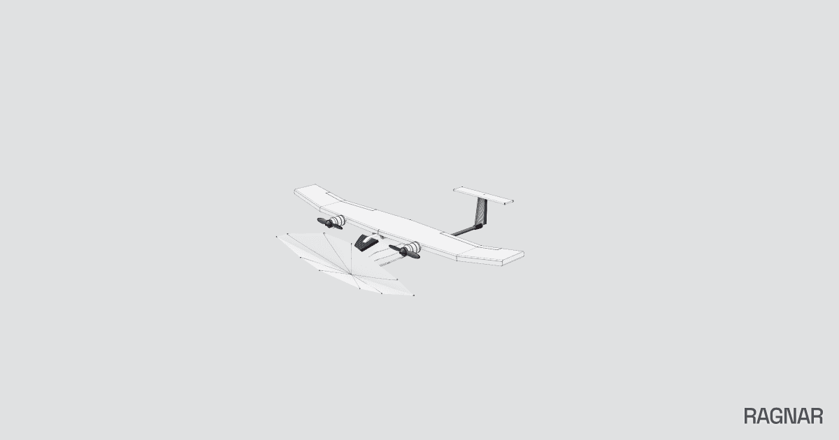 Fixed-wing drone model