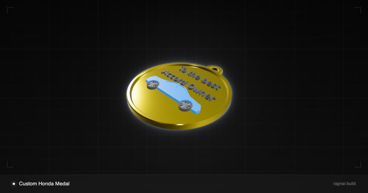 Custom Honda Medal