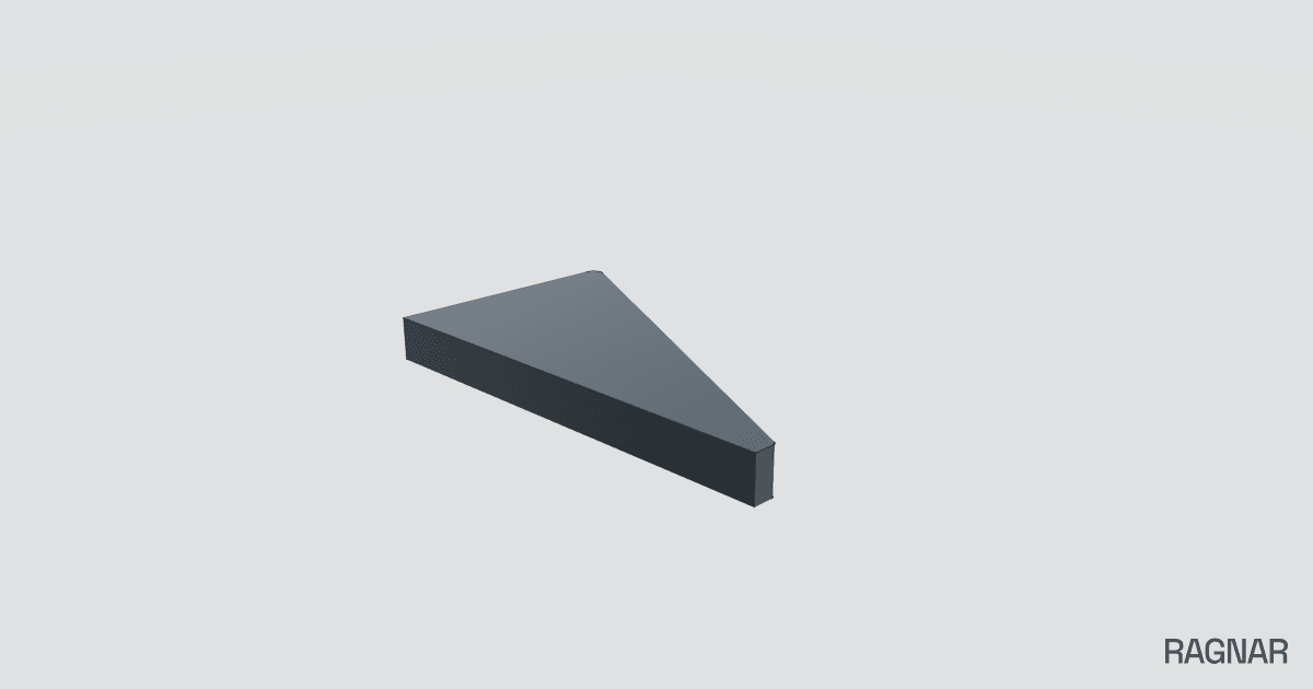 Triangular support piece