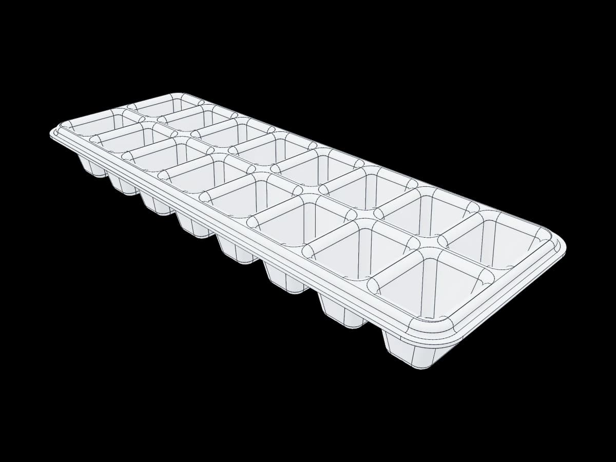 Micro 16-Cavity Formed Tray