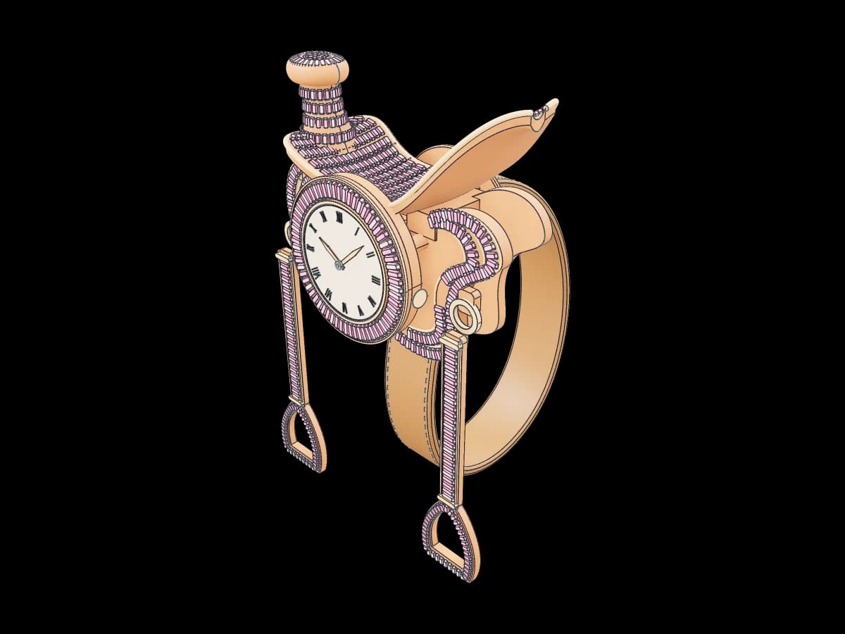 Equestrian Saddle Wristwatch