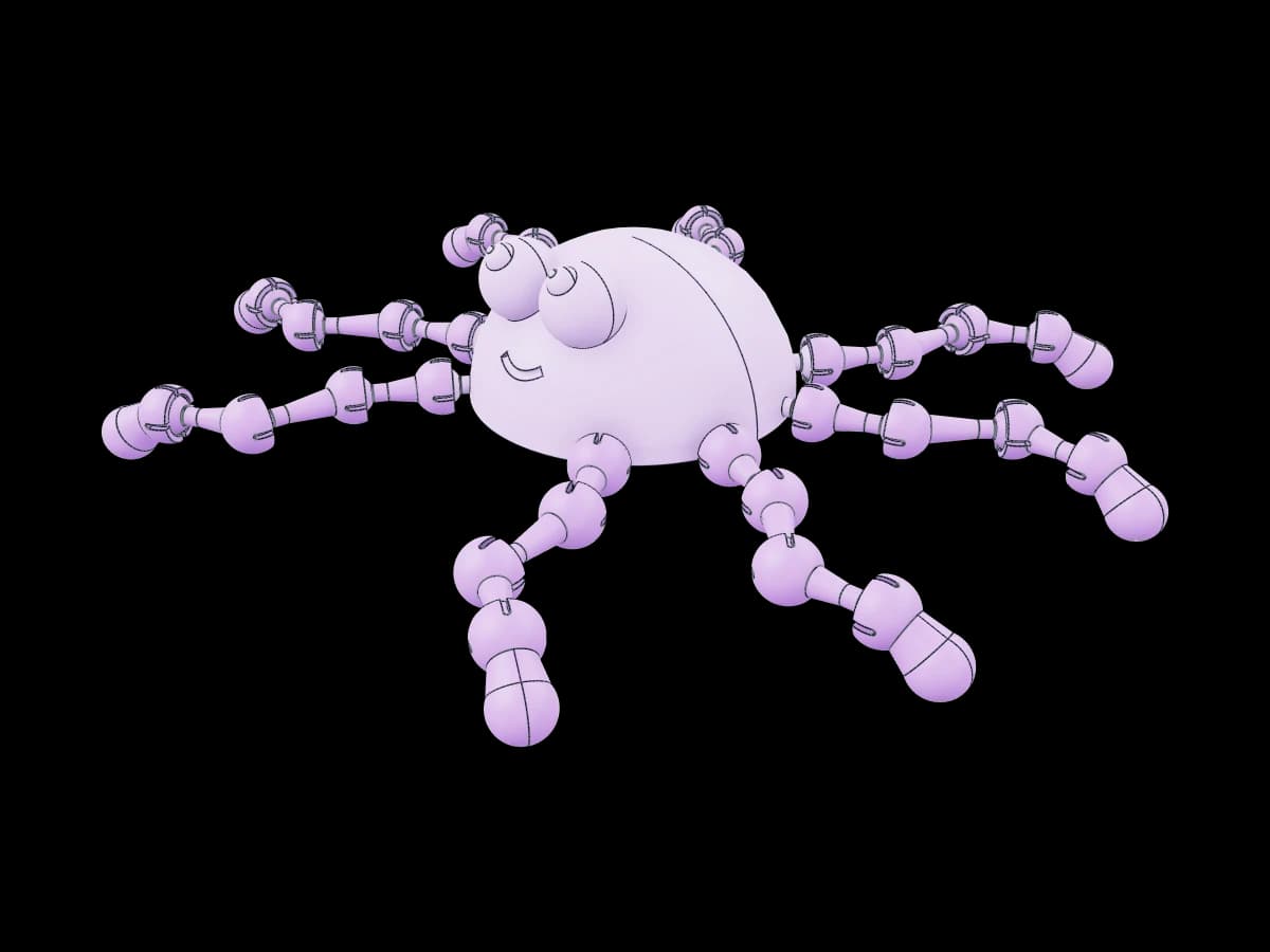 Cute Articulated Spider