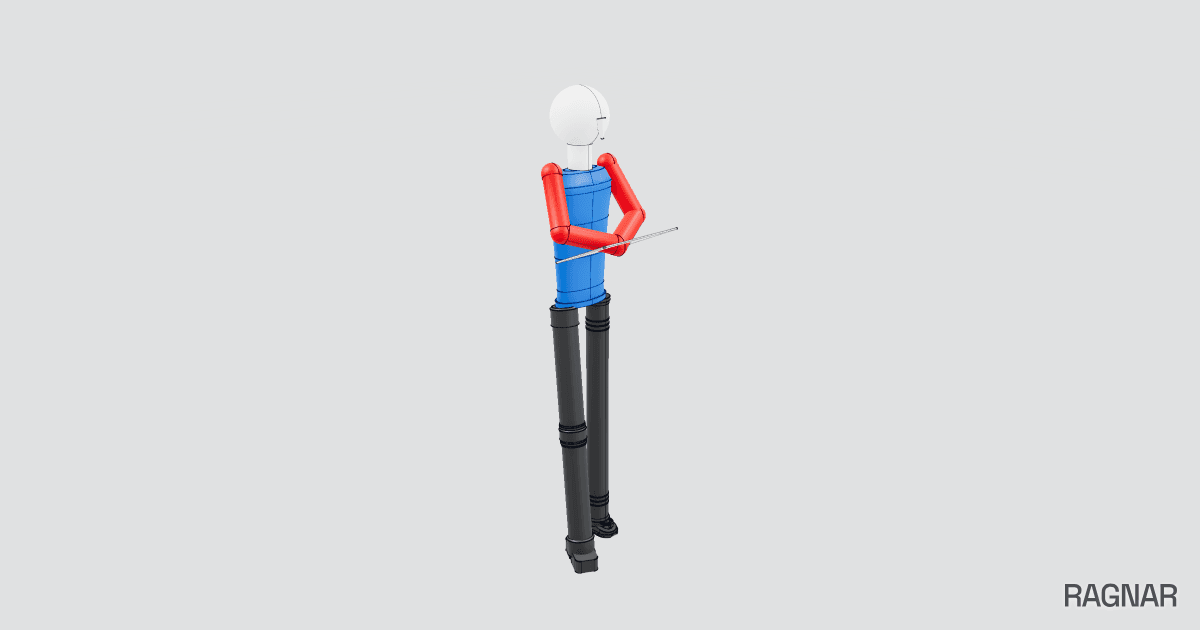 Confident boy figurine