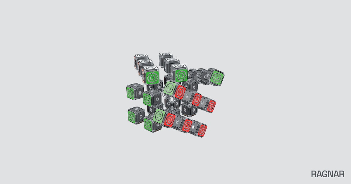 Rotated cube layers