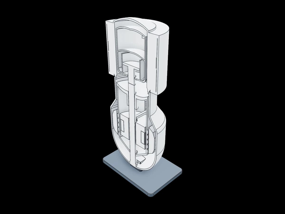 Stirling Engine Cutaway Model