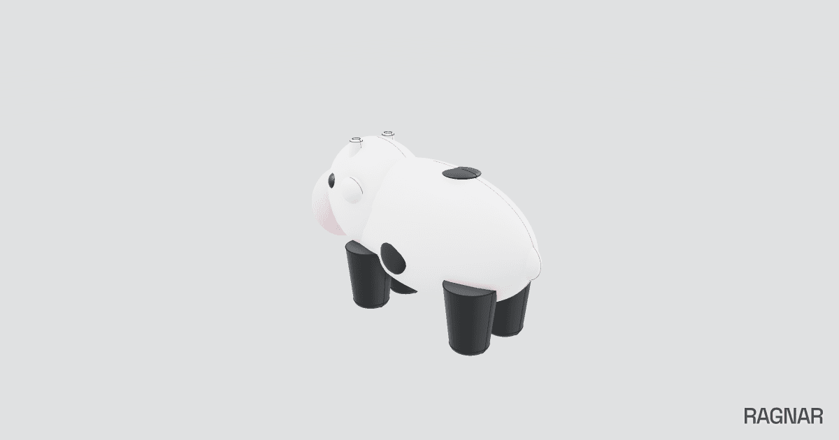 Cartoon Cow Figurine
