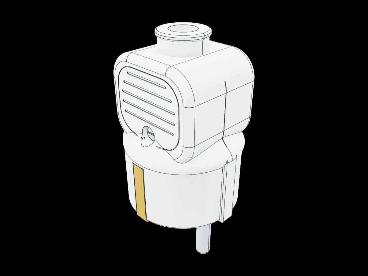 Grounded Two-Pin Power Plug