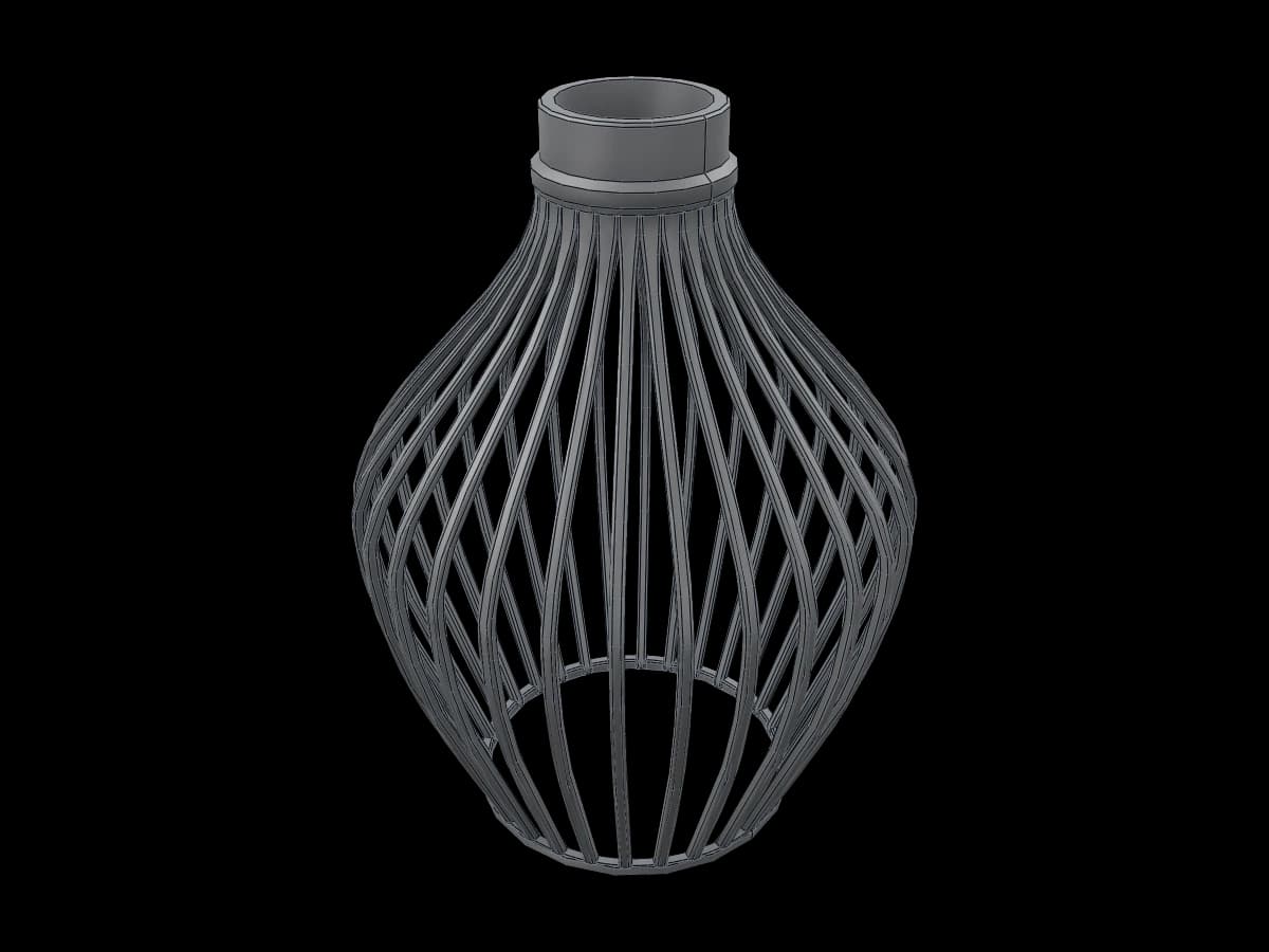 Black Cage Pendant Lampshade