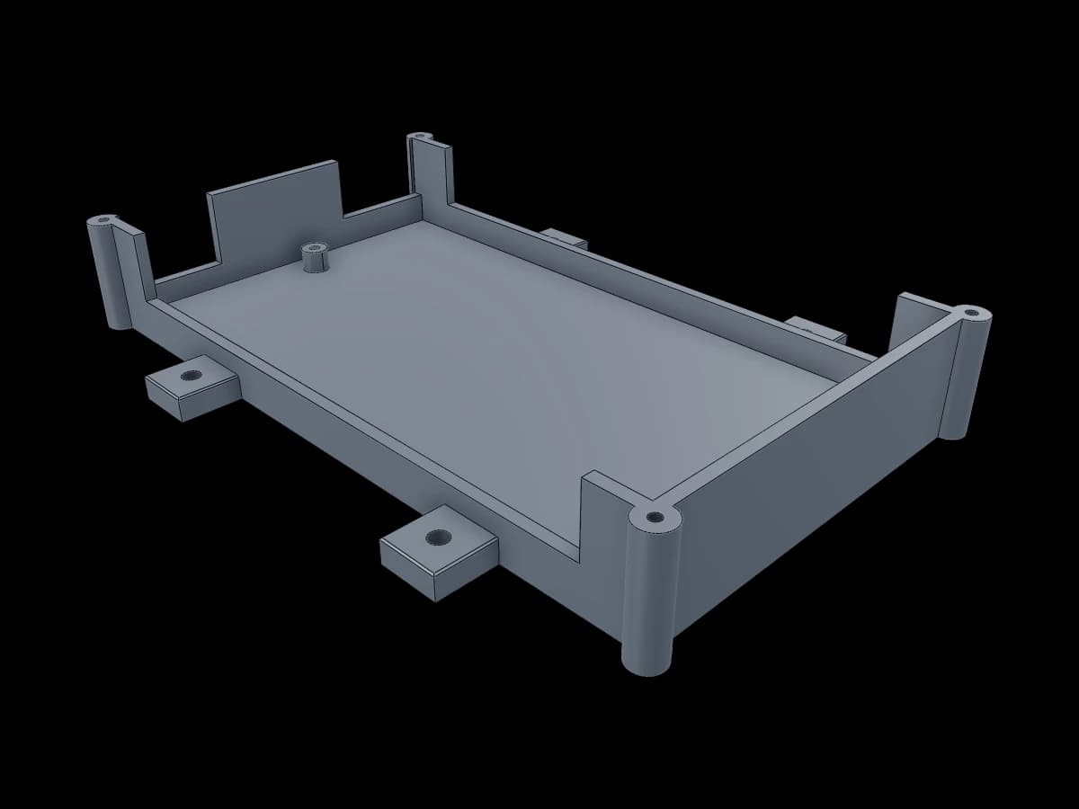 Printable Enclosure Base Tray
