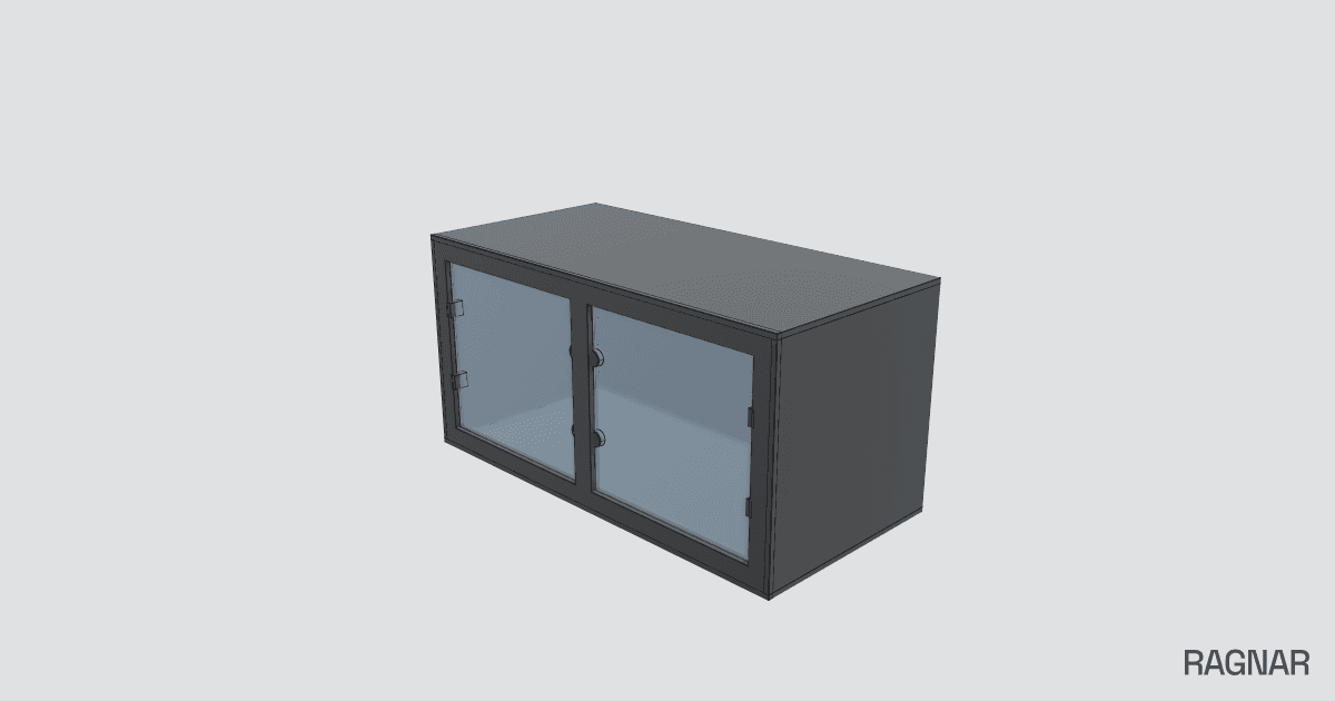 Black PVC enclosure